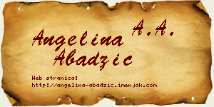 Angelina Abadžić vizit kartica